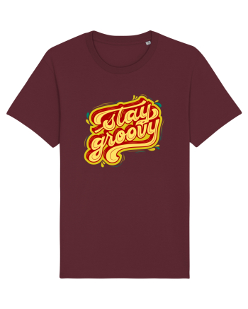 Stay Groovy Burgundy