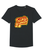 Stay Groovy Tricou mânecă scurtă guler larg Bărbat Skater
