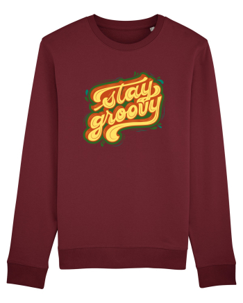 Stay Groovy Burgundy