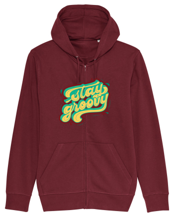 Stay Groovy Burgundy