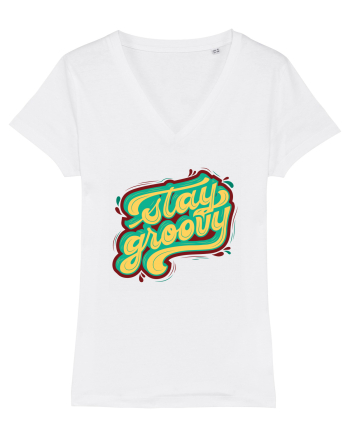 Stay Groovy White