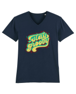 Stay Groovy Tricou mânecă scurtă guler V Bărbat Presenter