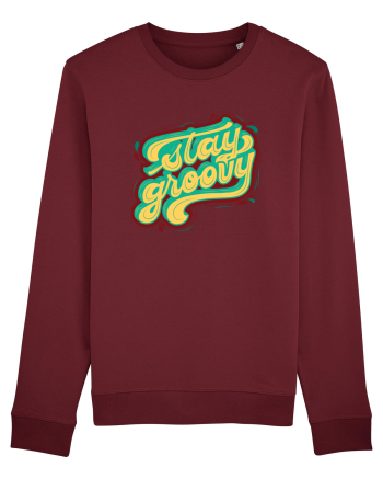 Stay Groovy Burgundy