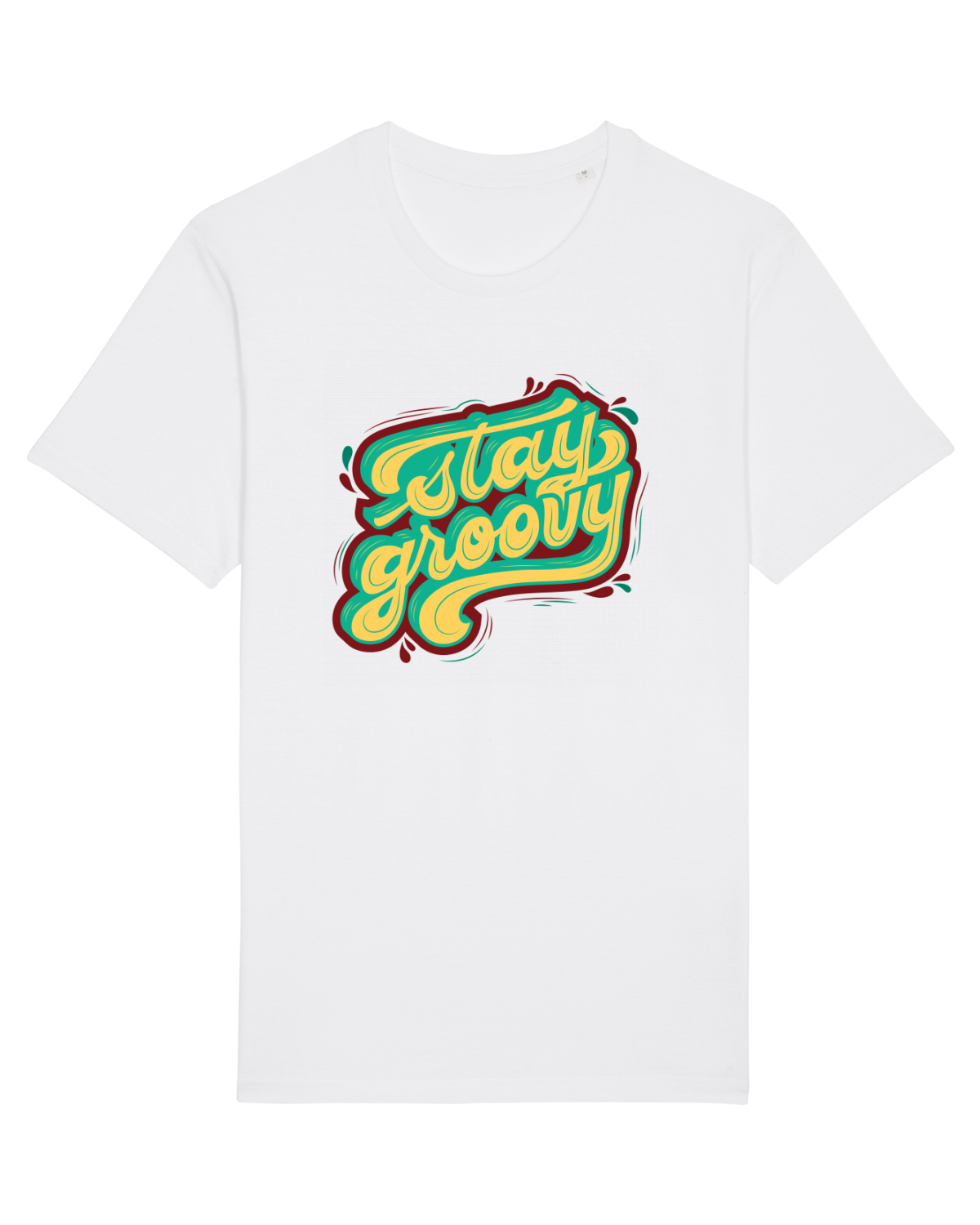 Tricou mânecă scurtă Unisex Rocker White