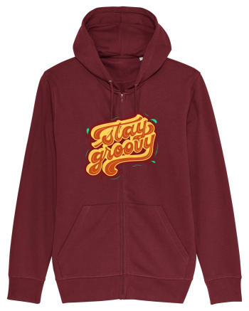 Stay Groovy Burgundy