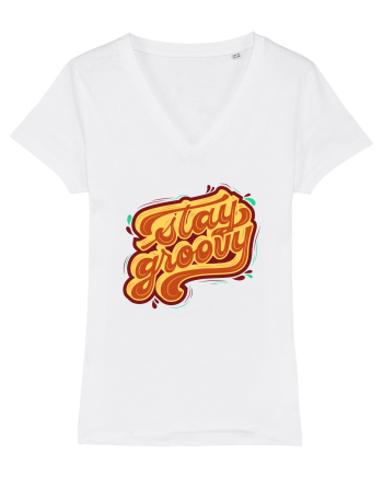 Stay Groovy White