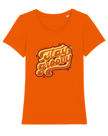 Stay Groovy Bright Orange