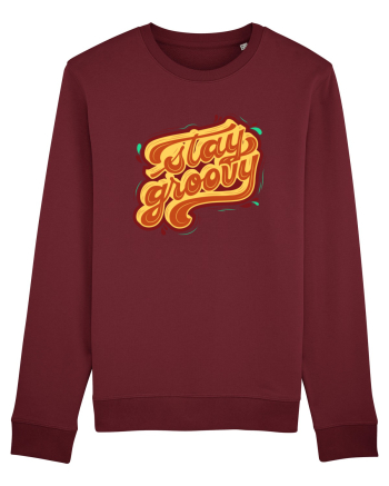 Stay Groovy Burgundy