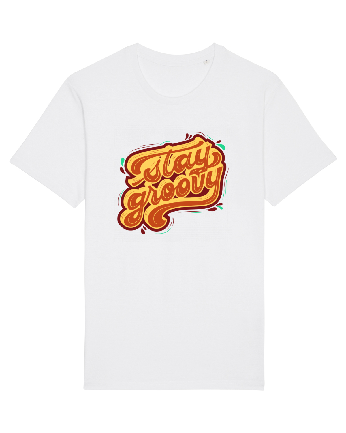 Tricou mânecă scurtă Unisex Rocker White