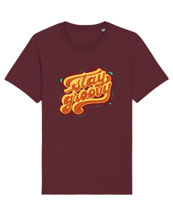 Stay Groovy Burgundy
