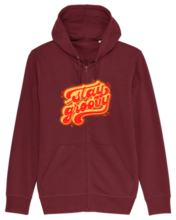 Stay Groovy Burgundy