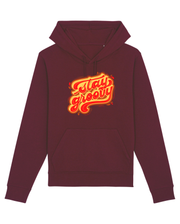Stay Groovy Burgundy