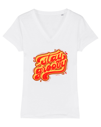 Stay Groovy White