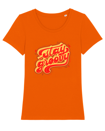 Stay Groovy Bright Orange