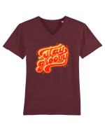 Stay Groovy Tricou mânecă scurtă guler V Bărbat Presenter