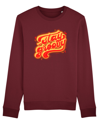 Stay Groovy Burgundy