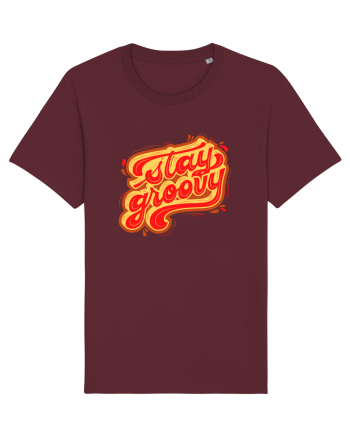 Stay Groovy Burgundy