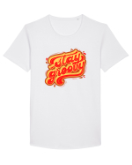 Stay Groovy Tricou mânecă scurtă guler larg Bărbat Skater