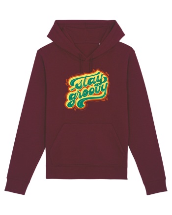 Stay Groovy Burgundy