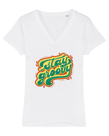 Stay Groovy White