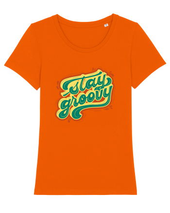 Stay Groovy Bright Orange