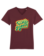 Stay Groovy Tricou mânecă scurtă guler V Bărbat Presenter