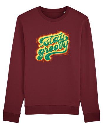 Stay Groovy Burgundy