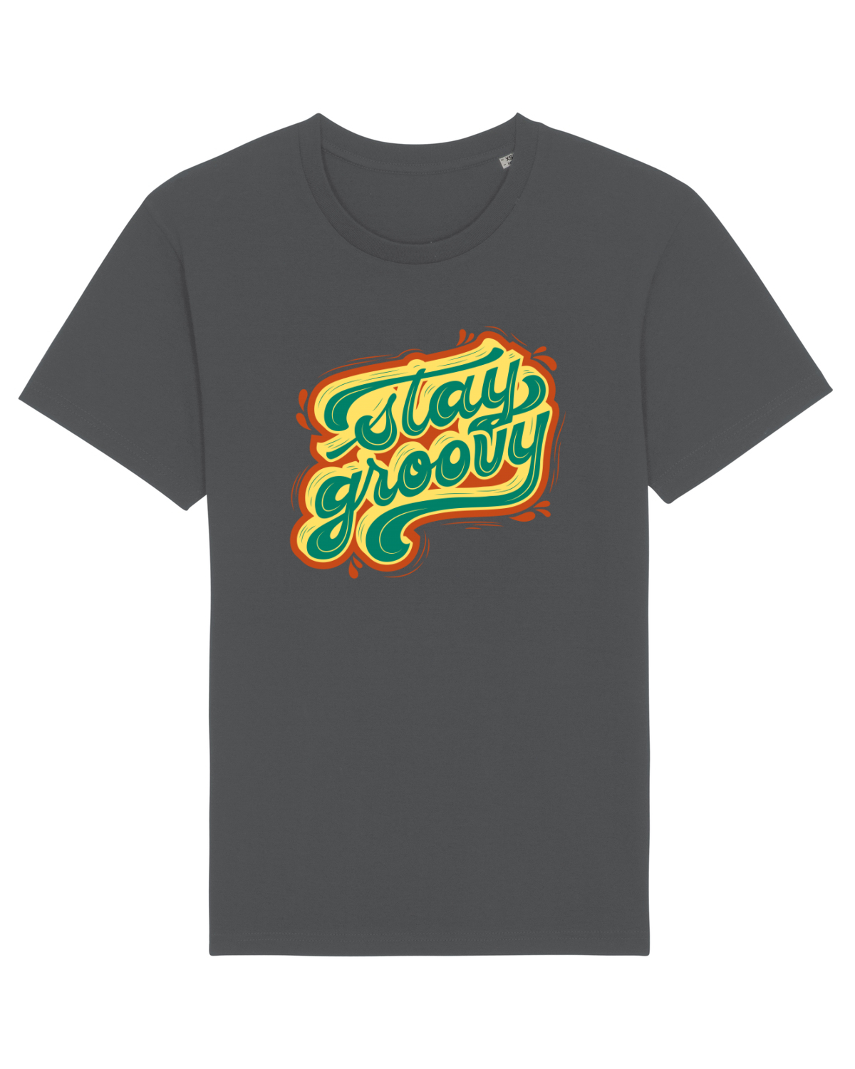 Tricou mânecă scurtă Unisex Rocker Anthracite