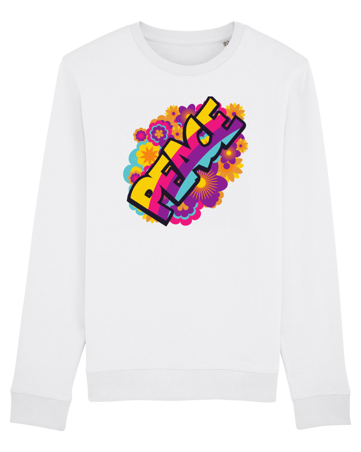 Bluză mânecă lungă Unisex Rise White