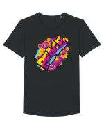 Peace Tricou mânecă scurtă guler larg Bărbat Skater