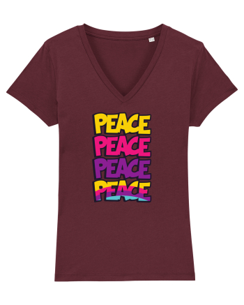 Peace Burgundy