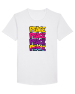 Peace Tricou mânecă scurtă guler larg Bărbat Skater