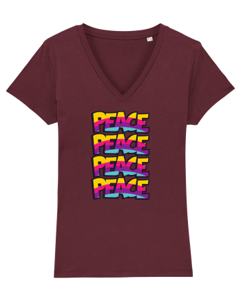 Peace Burgundy
