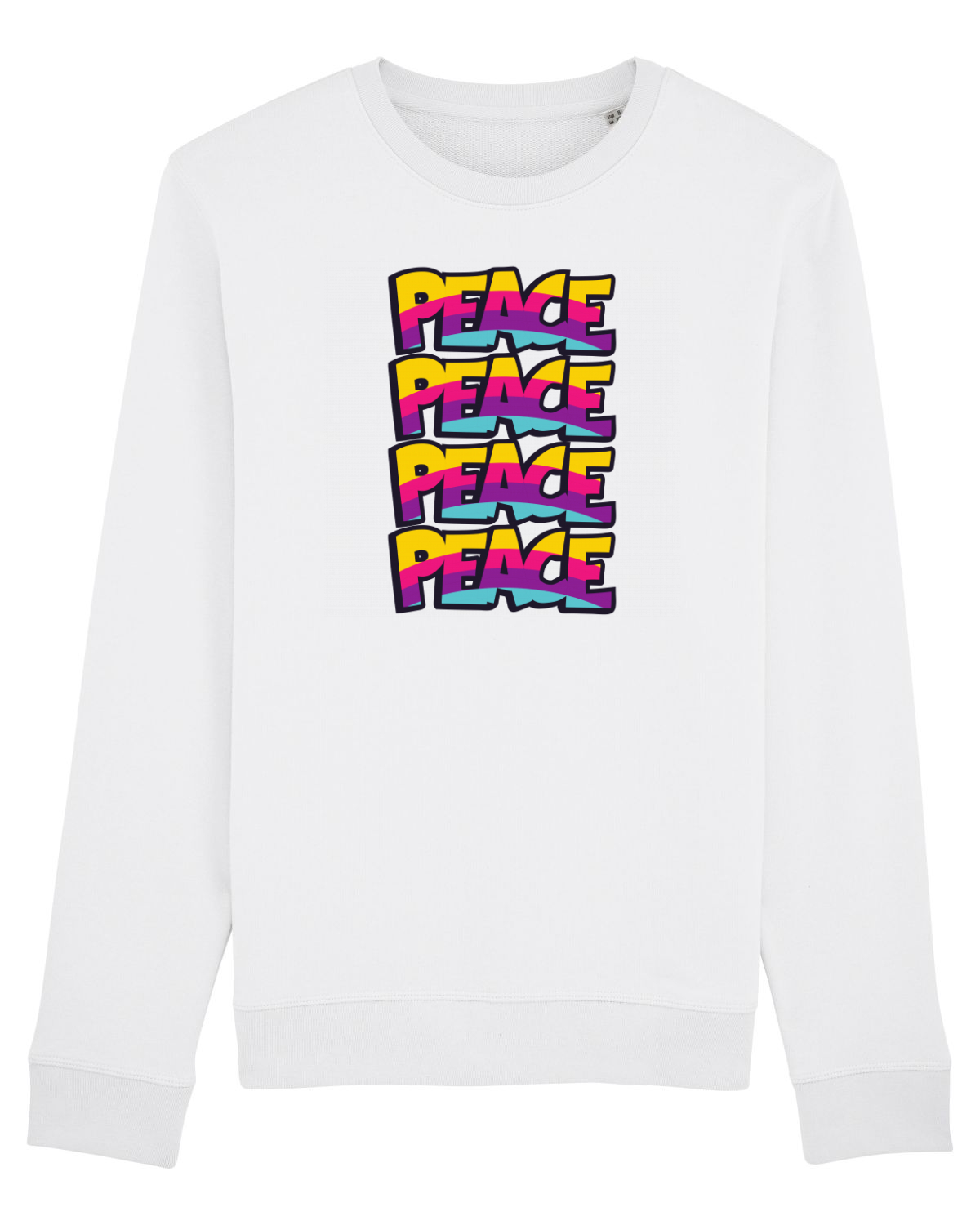 Bluză mânecă lungă Unisex Rise White