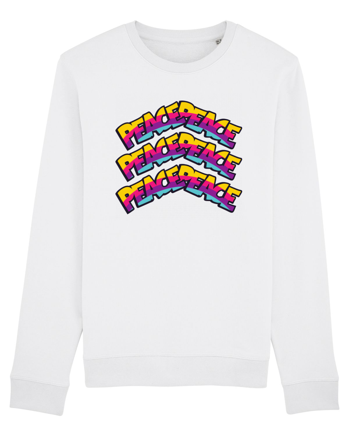 Bluză mânecă lungă Unisex Rise White