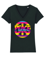 Peace Tricou mânecă scurtă guler V Damă Evoker