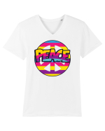 Peace Tricou mânecă scurtă guler V Bărbat Presenter