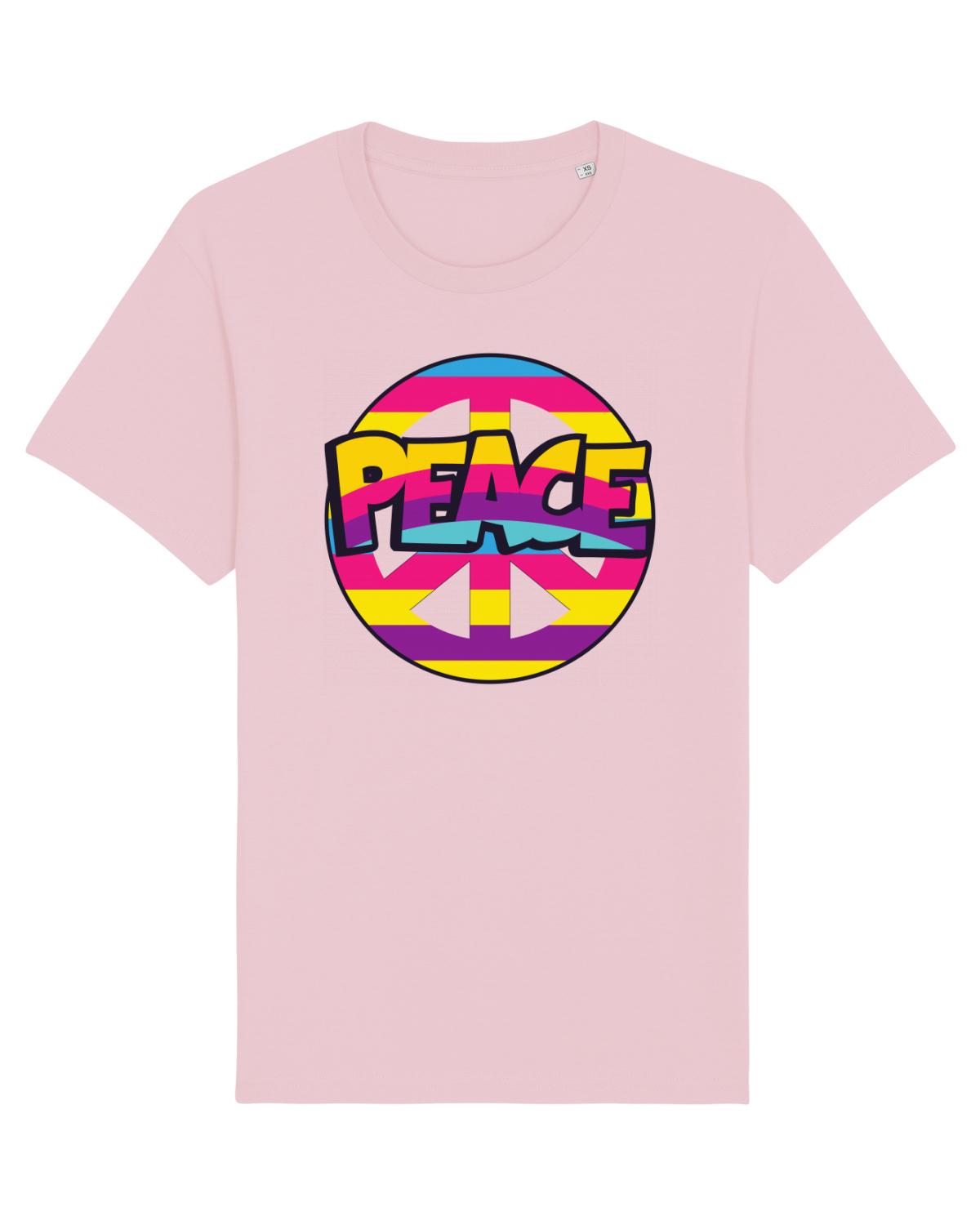 Tricou mânecă scurtă Unisex Rocker Cotton Pink
