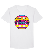 Peace Tricou mânecă scurtă guler larg Bărbat Skater
