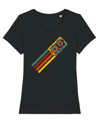 90'S Retro Cassette Tape Black