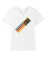 90'S Retro Cassette Tape Tricou mânecă scurtă guler V Bărbat Presenter