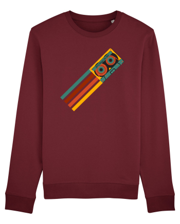 90'S Retro Cassette Tape Burgundy