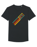 90'S Retro Cassette Tape Tricou mânecă scurtă guler larg Bărbat Skater