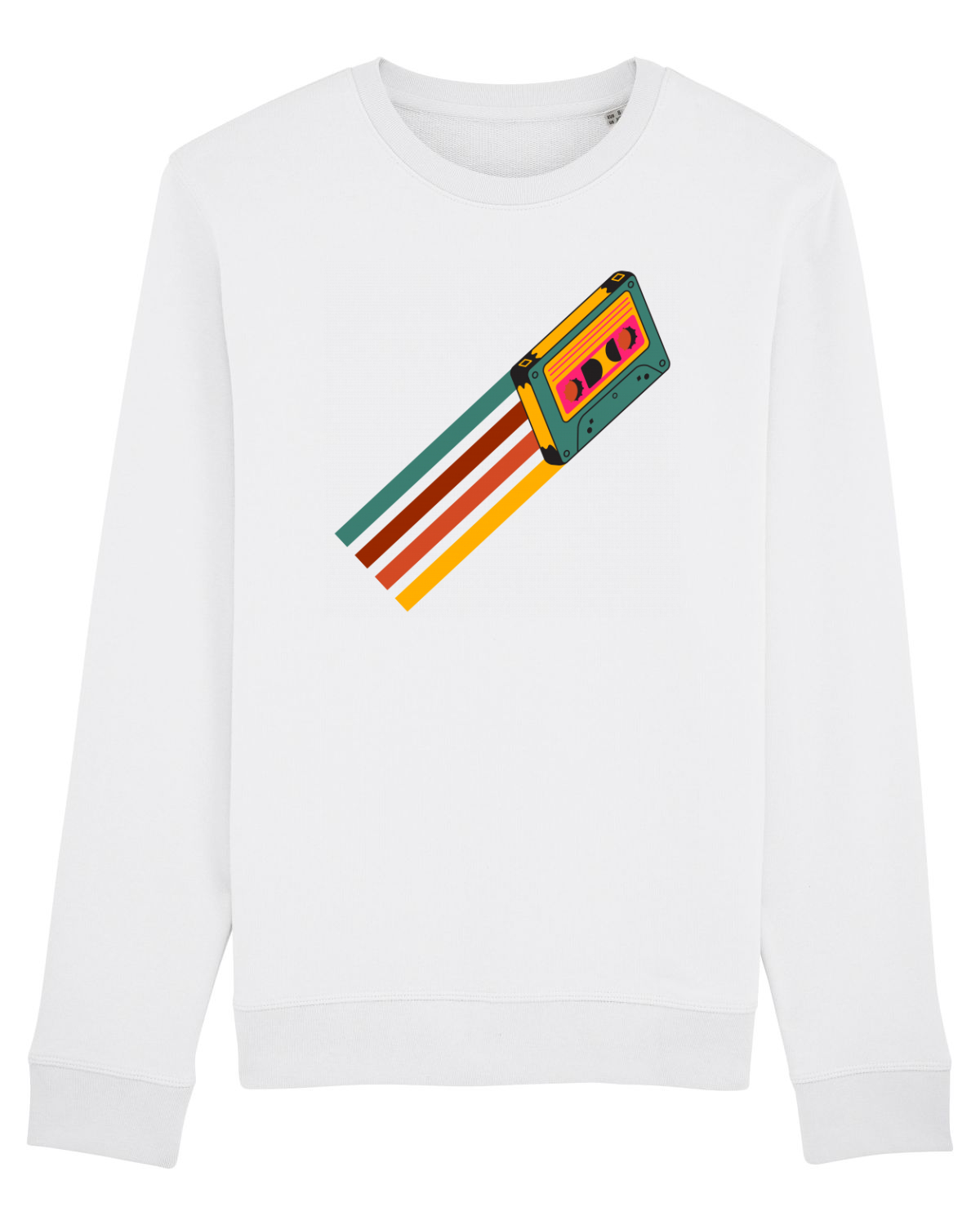 Bluză mânecă lungă Unisex Rise White