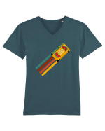 90'S Retro Cassette Tape Tricou mânecă scurtă guler V Bărbat Presenter