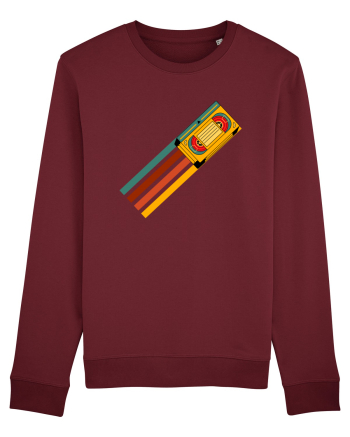 90'S Retro Cassette Tape Burgundy