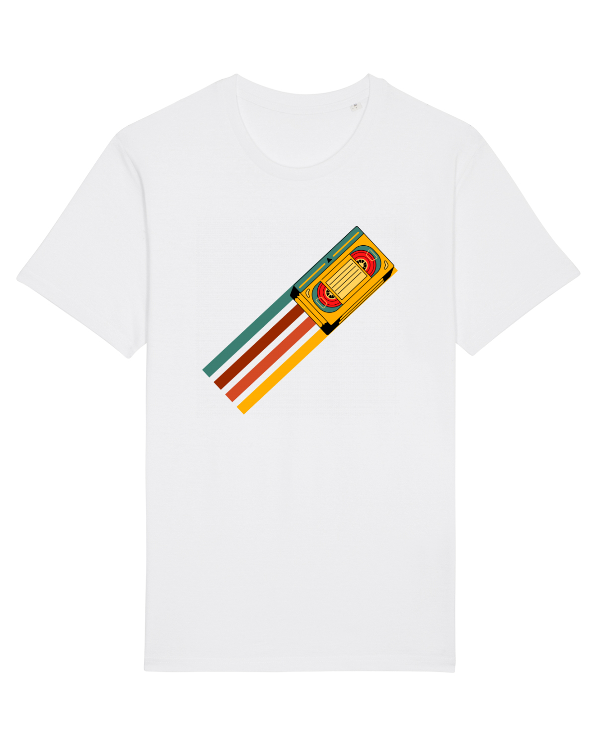 Tricou mânecă scurtă Unisex Rocker White