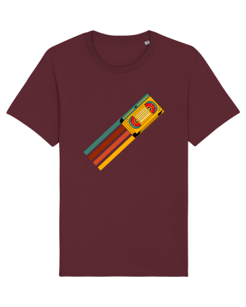 90'S Retro Cassette Tape Burgundy