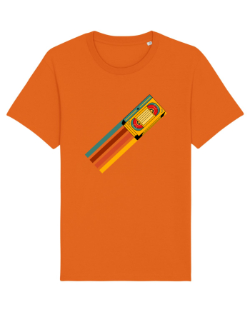 90'S Retro Cassette Tape Bright Orange