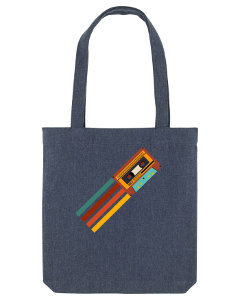 90'S Retro Cassette Tape Midnight Blue